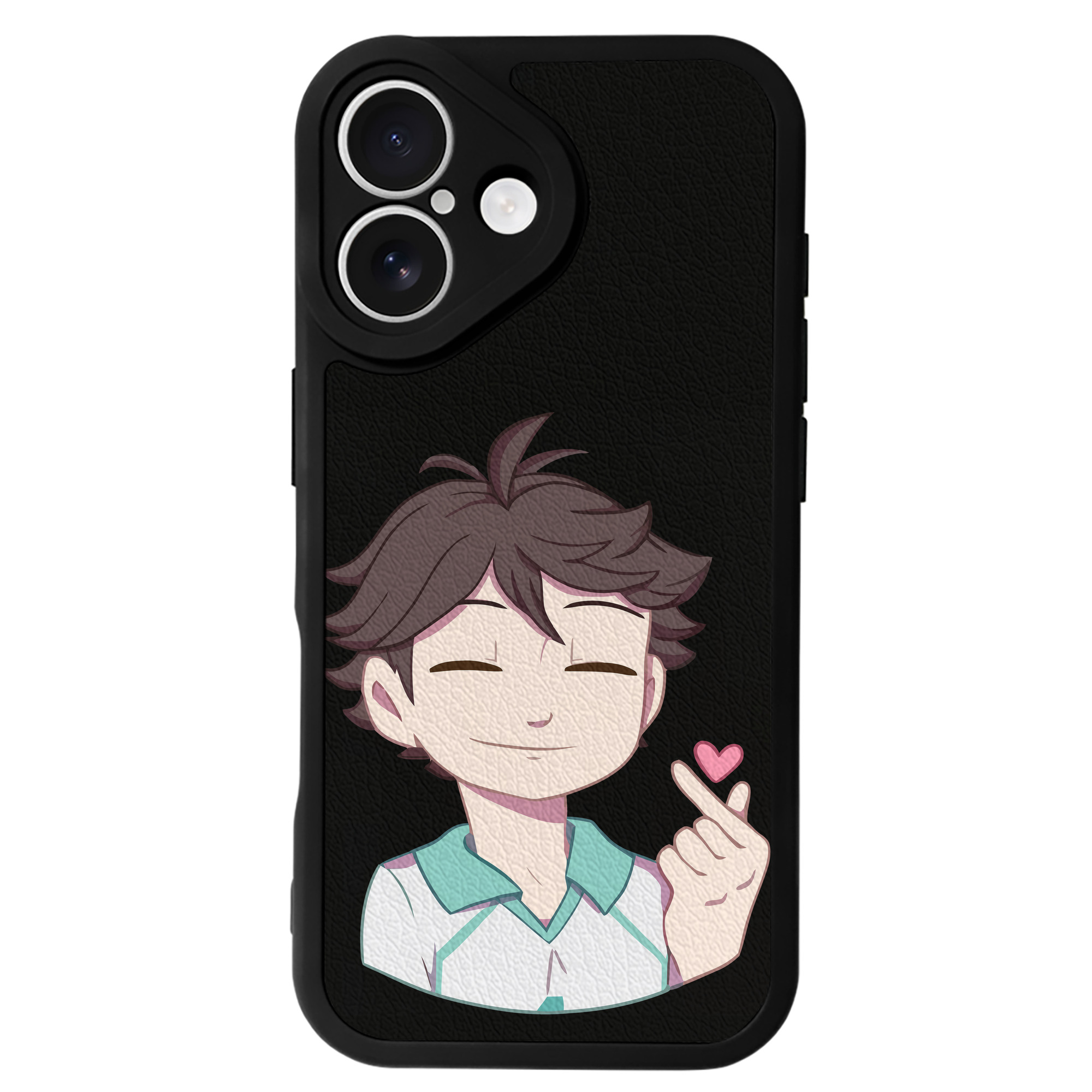 （画像用） ハイキュー!! Haikyu!! 【iPhone 16シリーズ対応】シリコンスマホケース（レザー調） 材質：シリコン
